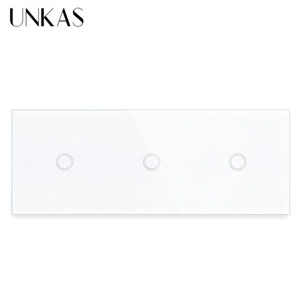 smart home control unkas 3 gang eu standard olny touch on/off function light switch 228mm crystal class panel 300w * 1 gnag outlet
smart home control unkas 3 gang eu standard olny touch on/off function light switch 228mm crystal class panel 300w * 1 gnag outlet