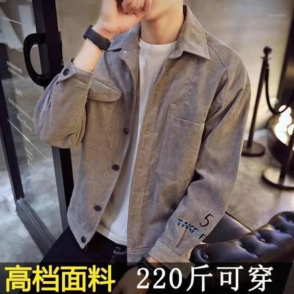 coat men's jacket 2021 spring trendy handsome loose workwear denim and autumn clothing jackets, Black;brown
coat men's jacket 2021 spring trendy handsome loose workwear denim and autumn clothing jackets, Black;brown