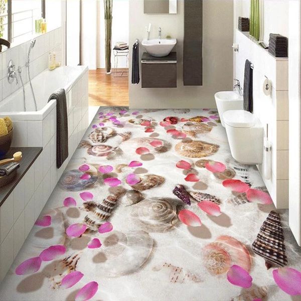 custom 3d po beach shells water petals bathroom living room bedroom floor sticker self adhesive wallpaper mural waterproof wallpapers
custom 3d po beach shells water petals bathroom living room bedroom floor sticker self adhesive wallpaper mural waterproof wallpapers