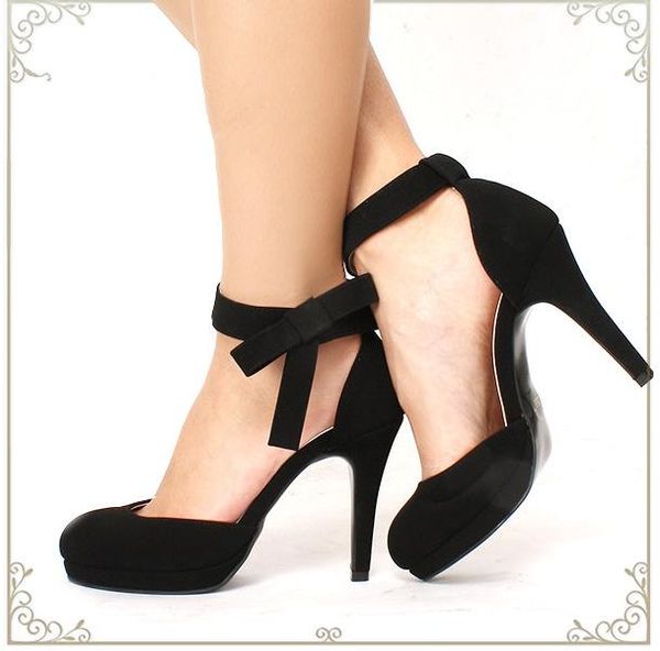 sandals thin heel round head high shoes 2021 suede bow sweet beauty single button strap women's, Black
sandals thin heel round head high shoes 2021 suede bow sweet beauty single button strap women's, Black