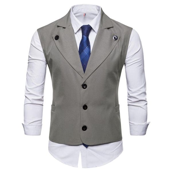 men's vests swagwhat men single breasted suit gentlemen casual business sleeveless waistcoat vintage formal blazers vest for wedding, Black;white
men's vests swagwhat men single breasted suit gentlemen casual business sleeveless waistcoat vintage formal blazers vest for wedding, Black;white