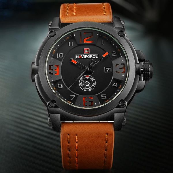 wristwatches naviforce fashion watches for men military sport casual man watch leather waterproof calander male clock, Slivery;brown
wristwatches naviforce fashion watches for men military sport casual man watch leather waterproof calander male clock, Slivery;brown