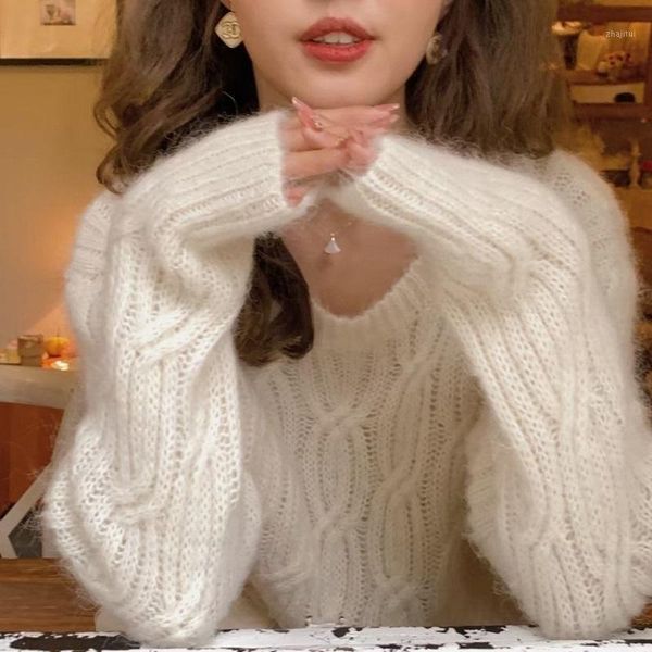 women's sweaters deeptown korean style knitted sweater women elegant solid oversize o-neck white jumper female lazy wind soft pullover, White;black
women's sweaters deeptown korean style knitted sweater women elegant solid oversize o-neck white jumper female lazy wind soft pullover, White;black