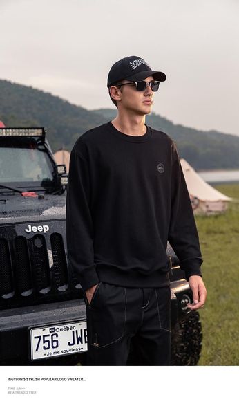 men's hoodies & sweatshirts 4568 2021 autumn trend letter printing capless casual round neck, Black
men's hoodies & sweatshirts 4568 2021 autumn trend letter printing capless casual round neck, Black