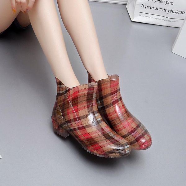 boots low-rubber shoes fashion women's rain short tube women four seasons water, Black
boots low-rubber shoes fashion women's rain short tube women four seasons water, Black