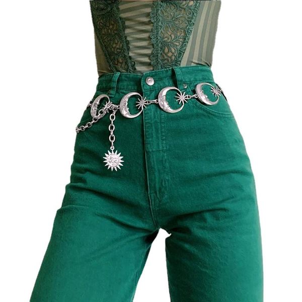 belts punk moon metal women vintage high waist chain gothic sun sliver pendant female belt, Black;brown
belts punk moon metal women vintage high waist chain gothic sun sliver pendant female belt, Black;brown