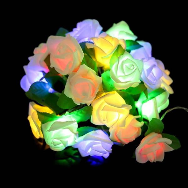 strings 2m 20 led rose flower string light fairy battery powered wedding party balentine's day gardland home decoration
strings 2m 20 led rose flower string light fairy battery powered wedding party balentine's day gardland home decoration