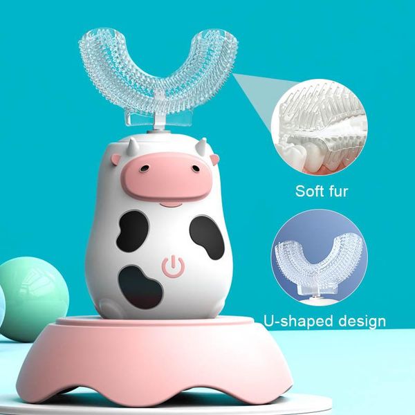 smart electric toothbrush kids transparent silicon u type soft fur sonic magnetic charging cute calf with cup
smart electric toothbrush kids transparent silicon u type soft fur sonic magnetic charging cute calf with cup