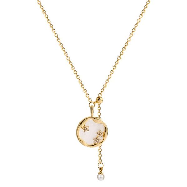 pendant necklaces pearl shell round piece titanium steel necklace female temperament clavicle chain sen jewelry gift wholesale, Silver
pendant necklaces pearl shell round piece titanium steel necklace female temperament clavicle chain sen jewelry gift wholesale, Silver