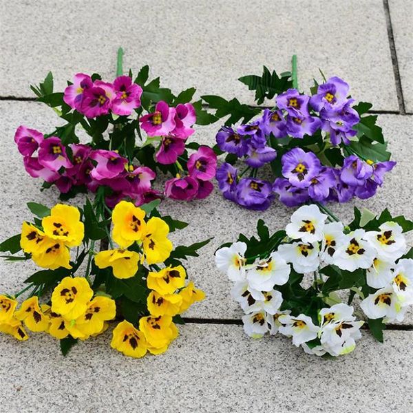 decorative flowers & wreaths one fake pansy (7 stems/bunch) 11" length simulation herbs trinity for wedding home artificial
decorative flowers & wreaths one fake pansy (7 stems/bunch) 11" length simulation herbs trinity for wedding home artificial