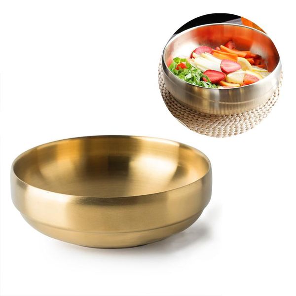 bowls kitchen gold stainless steel bowl thick double-layer heat-prevention for kids ramen ice cream soup noodle
bowls kitchen gold stainless steel bowl thick double-layer heat-prevention for kids ramen ice cream soup noodle