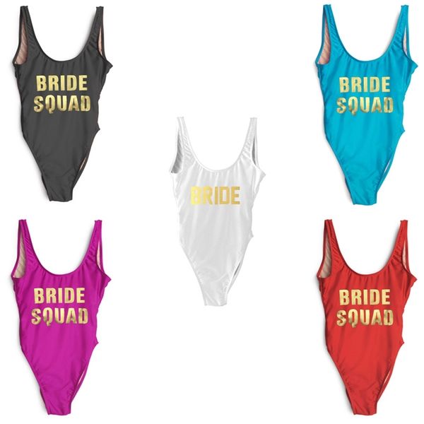 bachelor party swimsuit bride squad bathing suit women swimwear plus size bodysuit monokini high cut badpak dames 210716, White;black
bachelor party swimsuit bride squad bathing suit women swimwear plus size bodysuit monokini high cut badpak dames 210716, White;black