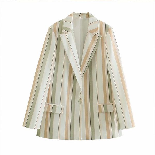 women's suits & blazers ftlzz spring autumn long sleeve notched collar fashion casual striped single breasted straight blazer office la, White;black
women's suits & blazers ftlzz spring autumn long sleeve notched collar fashion casual striped single breasted straight blazer office la, White;black
