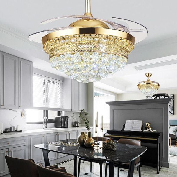 crystal ceiling lamp dining room european luxury invisible fan bedroom electric light fans
crystal ceiling lamp dining room european luxury invisible fan bedroom electric light fans