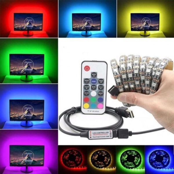 strips rgb led strip light for tv backlight smd 60led/m 1m 2m flexible neon room with 17 key remote controller
strips rgb led strip light for tv backlight smd 60led/m 1m 2m flexible neon room with 17 key remote controller