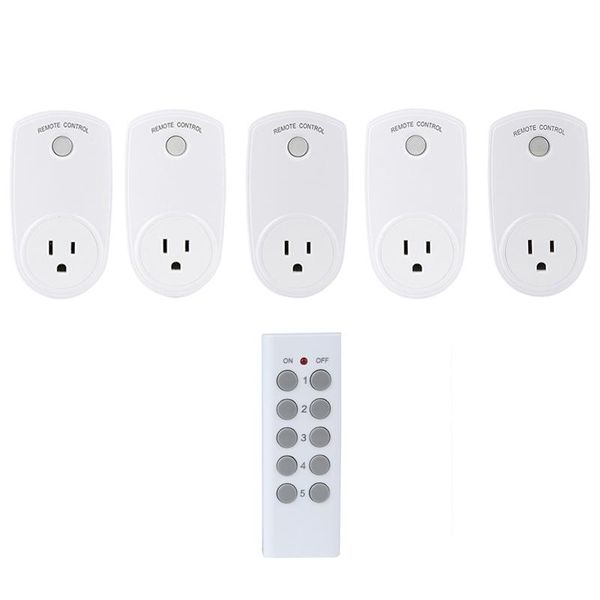 smart power plugs plug 433 mhz remote control wireless socket house outlet switch us adaptor (5 socket+1 remote)
smart power plugs plug 433 mhz remote control wireless socket house outlet switch us adaptor (5 socket+1 remote)