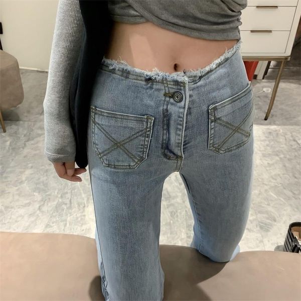 women's jeans woman high waist flared pants for women jean clothing undefined trousers, Blue
women's jeans woman high waist flared pants for women jean clothing undefined trousers, Blue