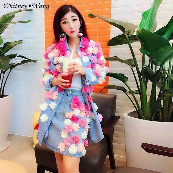 whitney wang blouses spring fashion streetwear designer style 3d florals denim blouse women blusas lady jean shirt top, White
whitney wang blouses spring fashion streetwear designer style 3d florals denim blouse women blusas lady jean shirt top, White