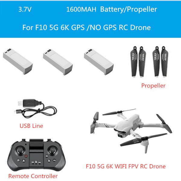 f10 f-10 5g gps 6k rc drone spare parts 1600mah battery/propeller f10 accessories blades remote controller f10 gps drone battery
f10 f-10 5g gps 6k rc drone spare parts 1600mah battery/propeller f10 accessories blades remote controller f10 gps drone battery