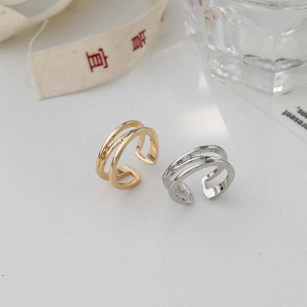 female 2021 new simple cold wind mouth fashion personality versatile adjustable ring, Black
female 2021 new simple cold wind mouth fashion personality versatile adjustable ring, Black