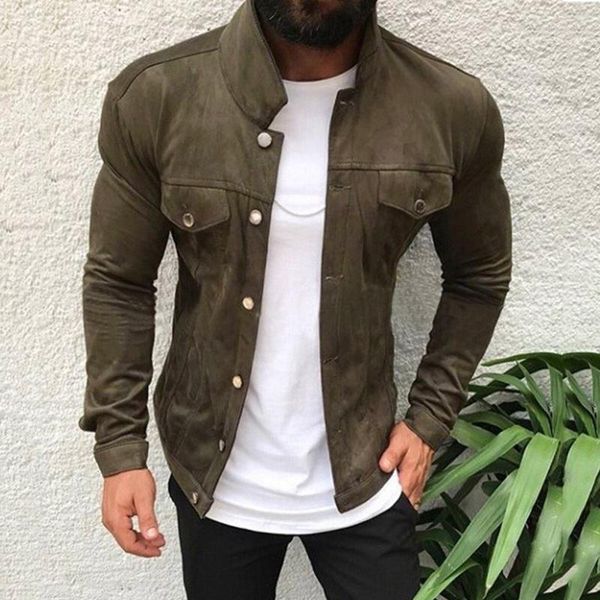 men's jackets 2021 spring autumn casual solid fashion slim bomber jacket men overcoat baseball button coats 4, Black;brown
men's jackets 2021 spring autumn casual solid fashion slim bomber jacket men overcoat baseball button coats 4, Black;brown