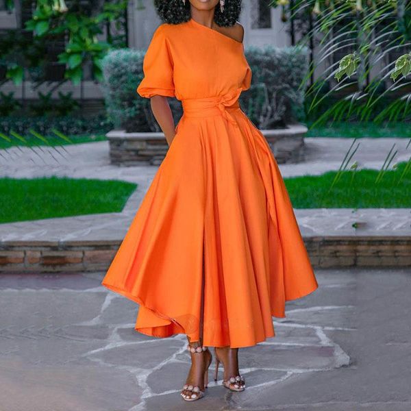 casual dresses folobe 2021 spring summer orange long women puff sleeve inclined shoulder sashes a-line irregular multicolor dress femme, Black;gray
casual dresses folobe 2021 spring summer orange long women puff sleeve inclined shoulder sashes a-line irregular multicolor dress femme, Black;gray