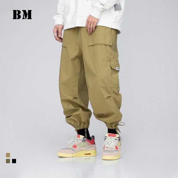 men's pants 2021 spring casual overalls hip hop streetwear khaki straight cargo korean harem trousers harajuku joggers men clothin, Black
men's pants 2021 spring casual overalls hip hop streetwear khaki straight cargo korean harem trousers harajuku joggers men clothin, Black