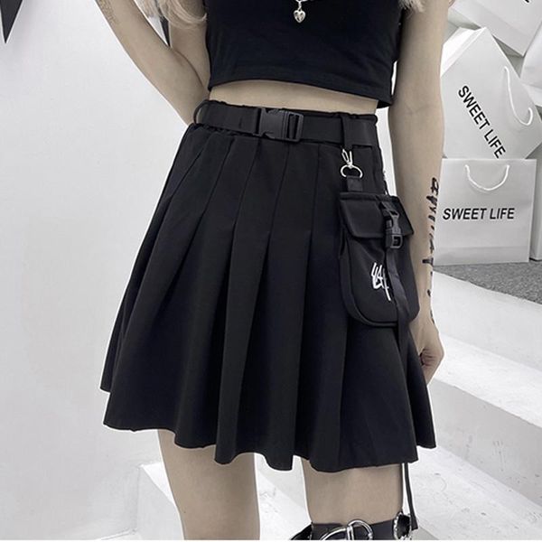 skirts zoki black cargo skirt pleated high waist solid belt slim bag a line student japan street fashion summer 2021
skirts zoki black cargo skirt pleated high waist solid belt slim bag a line student japan street fashion summer 2021