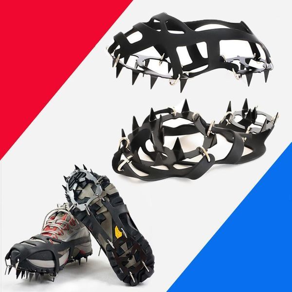 outdoor winter walk 18 teeth climbing crampons for ice fishing snow shoes antiskid manganese steel shoe covers cords, slings and webbing1
outdoor winter walk 18 teeth climbing crampons for ice fishing snow shoes antiskid manganese steel shoe covers cords, slings and webbing1