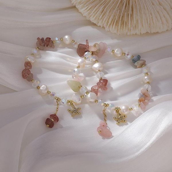 charm bracelets 2021 korean natural stone beaded bracelet fashion hands jewelry starfish pendant & bangles gifts, Golden;silver
charm bracelets 2021 korean natural stone beaded bracelet fashion hands jewelry starfish pendant & bangles gifts, Golden;silver