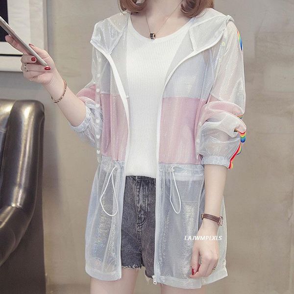 women's jackets hit color uv clothes transparent long sleeve hooded jacket anti ultraviolet summer beach wear drawstring waist sunscree, Black;brown
women's jackets hit color uv clothes transparent long sleeve hooded jacket anti ultraviolet summer beach wear drawstring waist sunscree, Black;brown