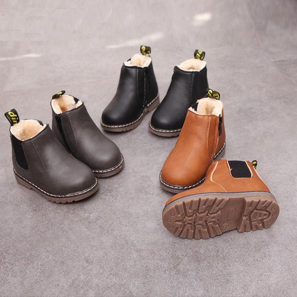 boots 2021 winter children shoes pu leather waterproof kids snow brand girls boys rubber fashion sneakers, Black;grey
boots 2021 winter children shoes pu leather waterproof kids snow brand girls boys rubber fashion sneakers, Black;grey
