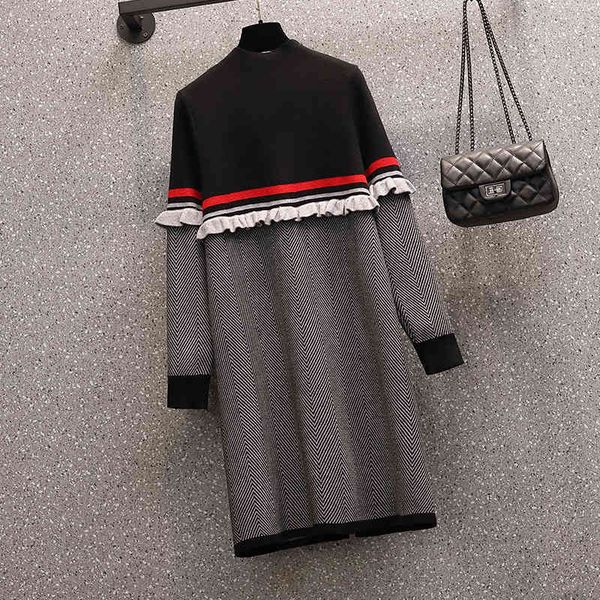 autumn winter dress women vintage ruffles patchwork casual loose es ladies knitting a4484 210428, White
autumn winter dress women vintage ruffles patchwork casual loose es ladies knitting a4484 210428, White
