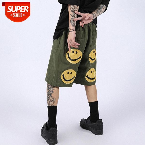 letter smiley embroidered overalls shorts men's street flow loose straight five-point pants casual #rd3v, Black
letter smiley embroidered overalls shorts men's street flow loose straight five-point pants casual #rd3v, Black