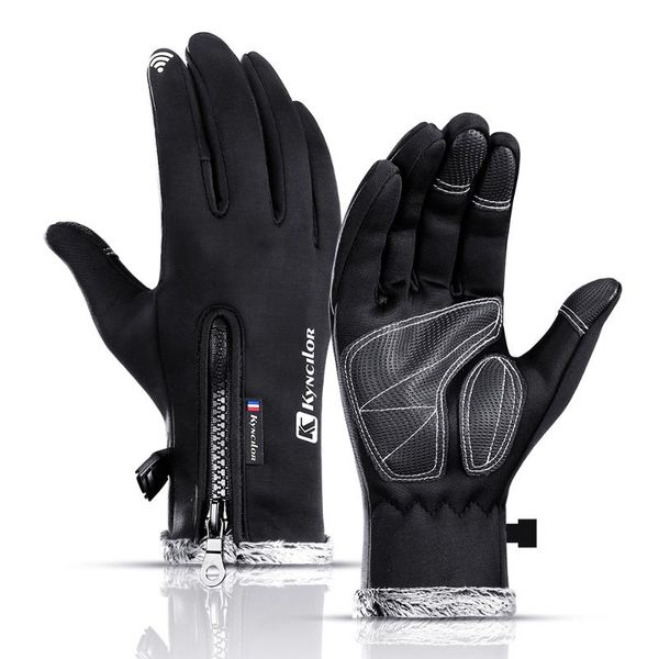 winter warm gloves bicycle fleece windproof waterproof touchscreen sports cycling skiing outdoor work, Black
winter warm gloves bicycle fleece windproof waterproof touchscreen sports cycling skiing outdoor work, Black