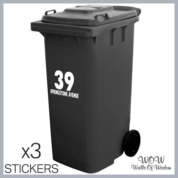 other door hardware house number 3 x personalised wheelie bin stickers street name, home, office, business, easy to apply. sign
other door hardware house number 3 x personalised wheelie bin stickers street name, home, office, business, easy to apply. sign