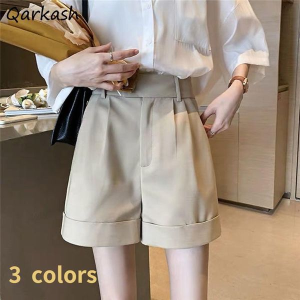 women's shorts women summer wide leg minimalist solid high waist all-match elegant fashion basic female pockets leisure 3 colors, White;black
women's shorts women summer wide leg minimalist solid high waist all-match elegant fashion basic female pockets leisure 3 colors, White;black