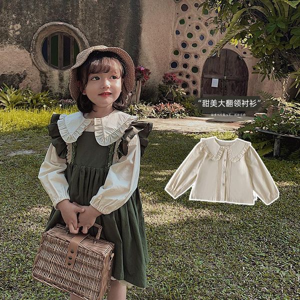 shirts 2021 spring girls sweet lotus leaf collar lace shirt children button hubble bubble sleeve, White;black
shirts 2021 spring girls sweet lotus leaf collar lace shirt children button hubble bubble sleeve, White;black