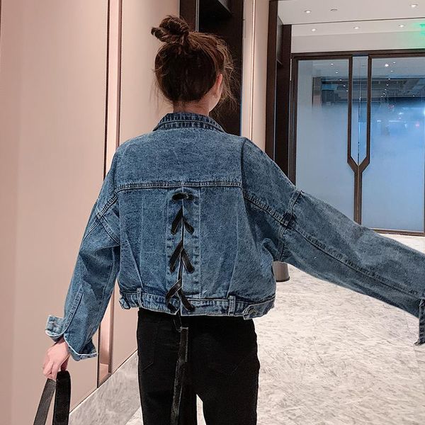 women's jackets arrived jean jeans jacket for women loose casual coats female outwear denim feminine chaqueta mujer coat autumn, Black;brown
women's jackets arrived jean jeans jacket for women loose casual coats female outwear denim feminine chaqueta mujer coat autumn, Black;brown