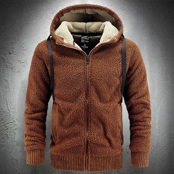 men's hoodies & sweatshirts men teddy coat autumn winter fleece hoodie jacket thicken warm casual zip up cardigan fashion 2021, Black
men's hoodies & sweatshirts men teddy coat autumn winter fleece hoodie jacket thicken warm casual zip up cardigan fashion 2021, Black