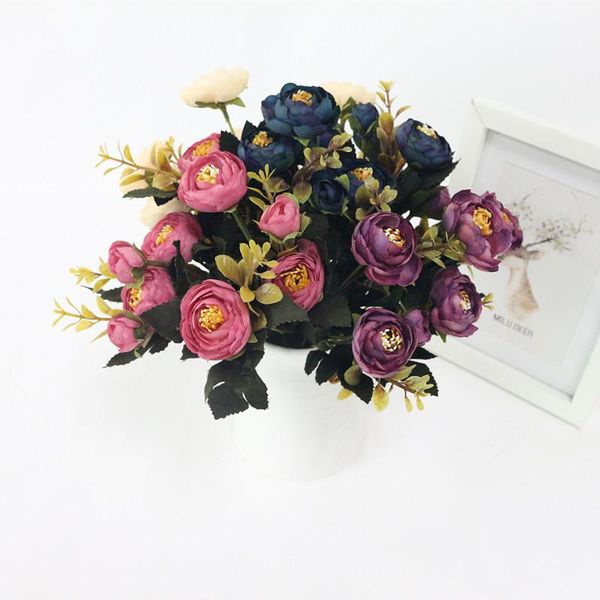 flone 6 branches artificial tea rose simulation silk fake flowers boquet for bride wedding party supplies home decoration decorative & wreat
flone 6 branches artificial tea rose simulation silk fake flowers boquet for bride wedding party supplies home decoration decorative & wreat