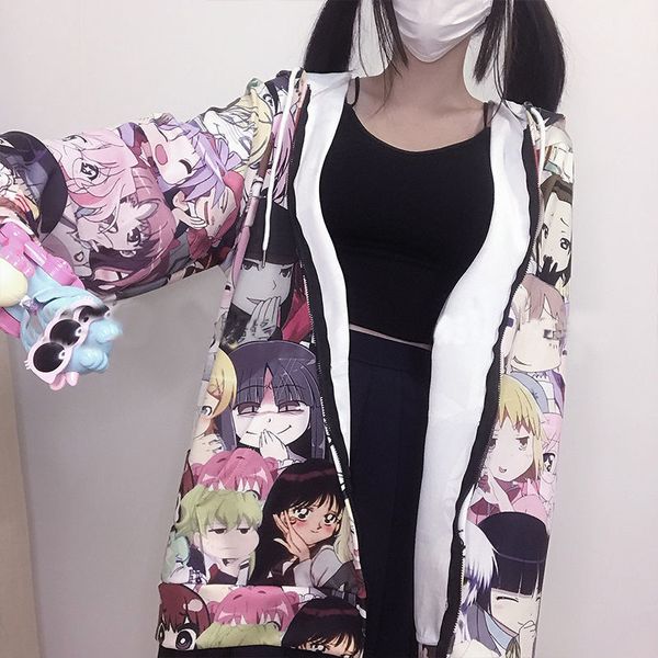 women's hoodies & sweatshirts anime-looking japanese autumn sweatshirt... female harajuku kawaii with hoodie... pocket windy sweaters., Black
women's hoodies & sweatshirts anime-looking japanese autumn sweatshirt... female harajuku kawaii with hoodie... pocket windy sweaters., Black