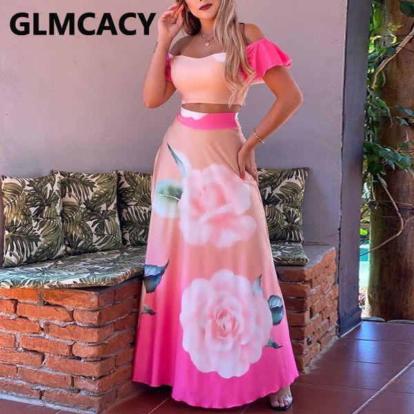 floral printed two piece elegant dress suits off shoulder crop & high waist maxi skirt set 210702, White
floral printed two piece elegant dress suits off shoulder crop & high waist maxi skirt set 210702, White