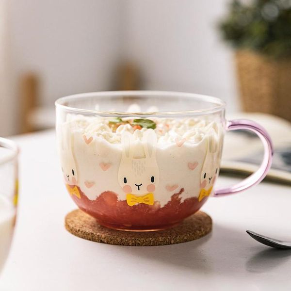mugs 509ml with handle glass mug breakfast milk cup cute lady child water office home coffee apple cherry bear pattern
mugs 509ml with handle glass mug breakfast milk cup cute lady child water office home coffee apple cherry bear pattern