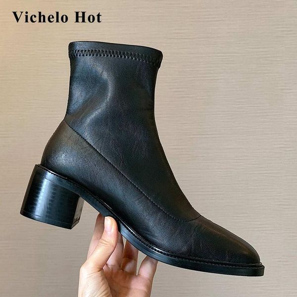boots vichelo short microfiber classic colors limited customization round toe thick med heel slip on brand ankle l33, Black
boots vichelo short microfiber classic colors limited customization round toe thick med heel slip on brand ankle l33, Black
