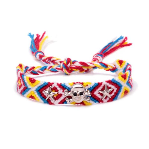 charm bracelets boho skull stars slide knot woven friendship bracelet women men 2021 fashion zinc alloy cranium punk cute nice jewelry gift, Golden;silver
charm bracelets boho skull stars slide knot woven friendship bracelet women men 2021 fashion zinc alloy cranium punk cute nice jewelry gift, Golden;silver