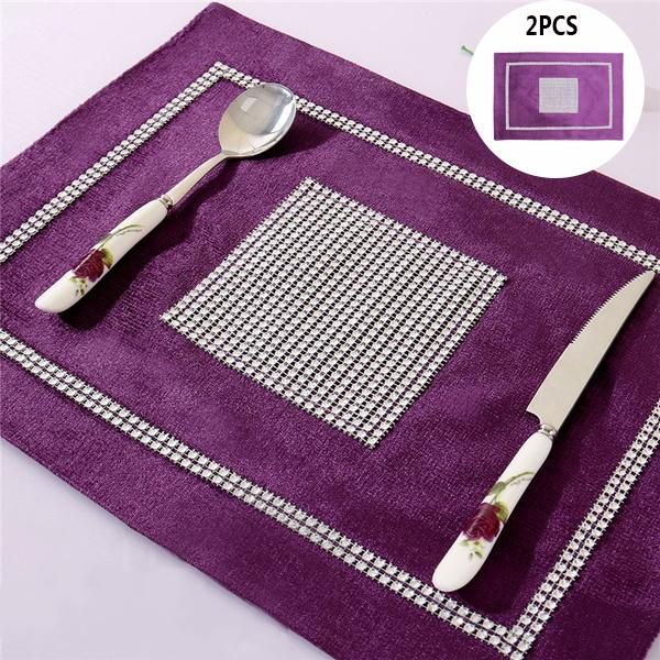 mats & pads 2pcs placemats for dining table with sparkle luxury diamante mat birthday wedding party decoration 12x16 inches
mats & pads 2pcs placemats for dining table with sparkle luxury diamante mat birthday wedding party decoration 12x16 inches
