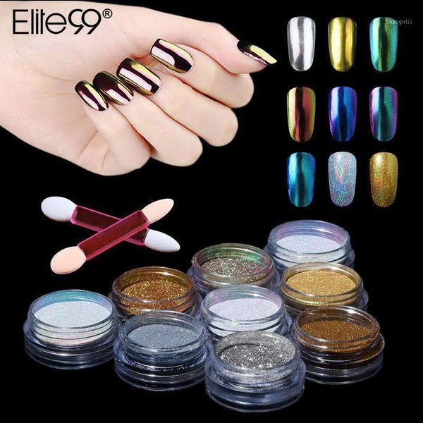 elite99 chameleon mirror nail glitters shinning powder with sponge stick gorgeous art chrome pigment manicure decorations1, Silver;gold
elite99 chameleon mirror nail glitters shinning powder with sponge stick gorgeous art chrome pigment manicure decorations1, Silver;gold
