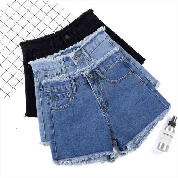 denim shorts summer large size women jeans solid color loose wide-legged wild slim high-waist, Blue
denim shorts summer large size women jeans solid color loose wide-legged wild slim high-waist, Blue
