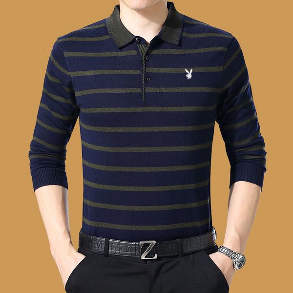 men's polos mens shirt striped embroidery solid color male casual long sleeve knitted s dad father tees 26ew, White;black
men's polos mens shirt striped embroidery solid color male casual long sleeve knitted s dad father tees 26ew, White;black